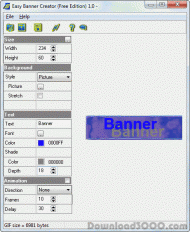 Easy Banner Creator (Free Edition) screenshot